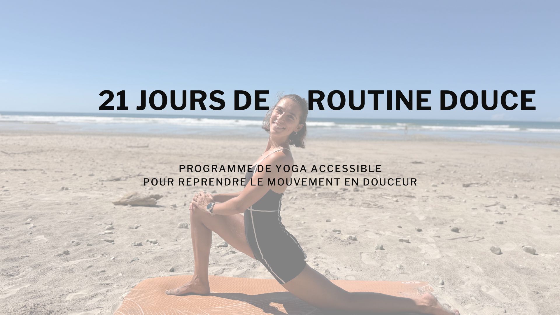 21 jours de routine douce — programme de yoga accessible